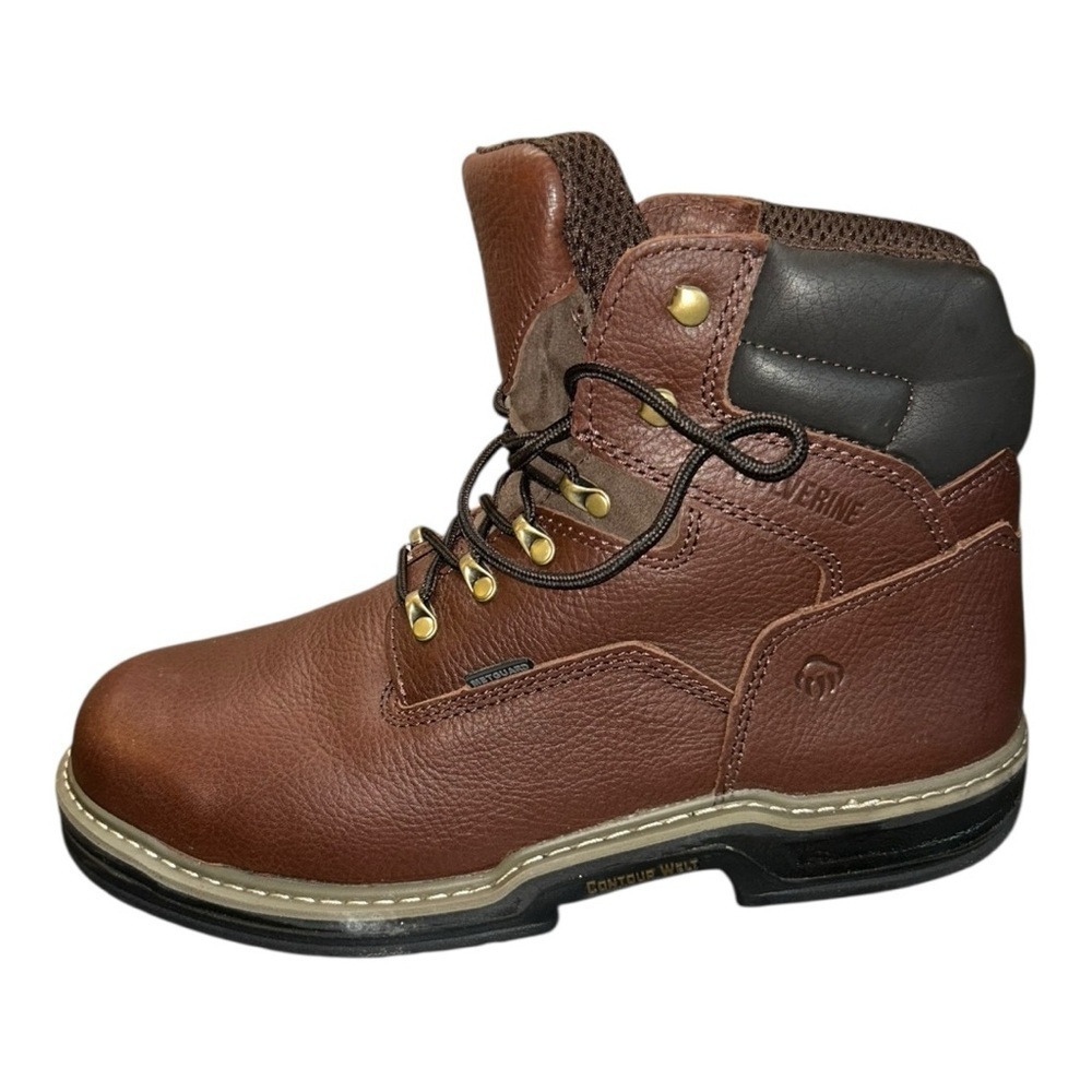 Men’s Wolverine Darco 6” Steel Toe Work Boots W02406 – Brown Leather Size 12 EW - Picture 4 of 15